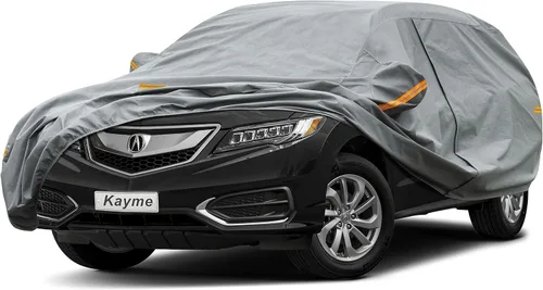 Vista 131 de Kayme Funda de Coche de Servicio Pesado Impermeable para Todo Tipo de Clima, Ajuste Personalizado para Tesla Model S, Cubierta Exterior Completa