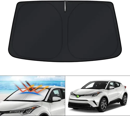 Vista 224 de KUST Parasol para parabrisas para BMW X1 F48 2016, 2017, 2018, 2019, 2020, 2021, 2022, accesorios de ajuste personalizado, parasol plegable
