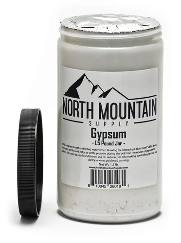 Vista 2 de North Mountain Supply - GY-1.5lb Sulfato de calcio de grado alimenticio (yeso) (1.5 libras)