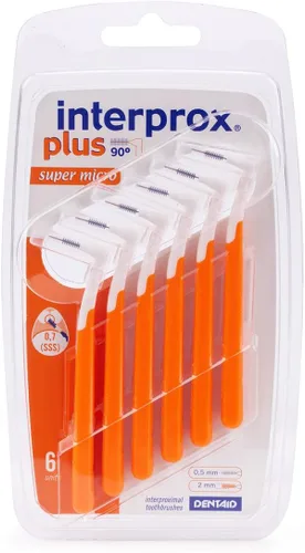 Vista 3 de Interprox Cepillo interproximal Micro Plus verde de 0.022 in - Paquete de 6