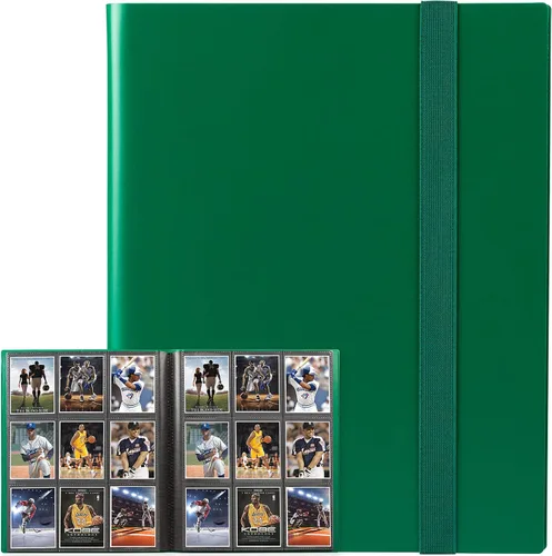 Vista 19 de GEAoffice Carpeta de tarjetas, 9 bolsillos, carpeta de álbum de tarjetas intercambiables, carpeta de bolsillo de carga lateral 360 para tarjetas
