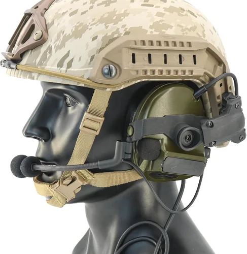 Vista 6 de Auriculares tácticos HEARFALCOM COMAT III Adaptador táctico para carril ARC de casco Adaptador de carril ARC de casco táctico versión no militar
