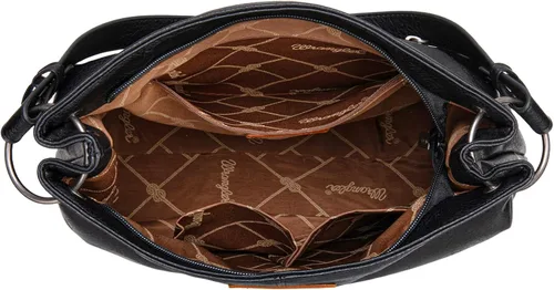 Vista 66 de Wrangler Hobo - Bolsas para mujer de cuero vegano con asa superior, bolsos de hombro y bolsos