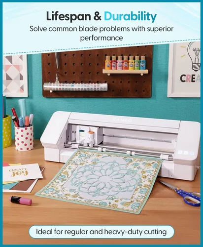 Vista 4 de Silhouette America SILH PREM Cameo 3 cuchillas, 90 x 5.3 x 2.8, blanco