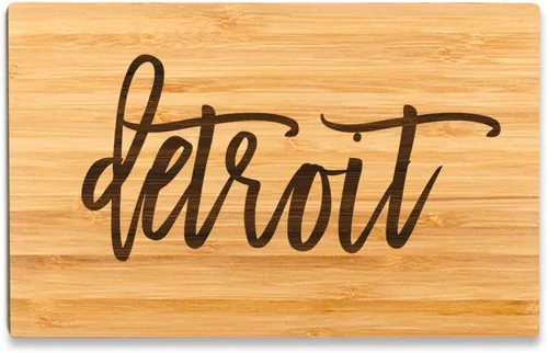 Vista 8 de Andaz Press City Country Calligraphy - Tabla de cortar (tamaño pequeño), 1 Cleveland