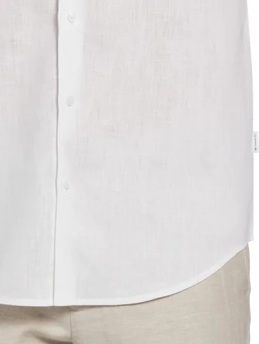 Vista 3 de Cubavera Camisa corta de mezcla de lino con un bolsillo para hombre