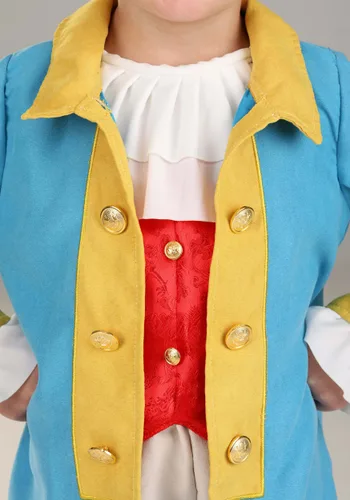 Vista 4 de Disfraz de Capitán Colonial para Niños Pequeños Multicolor