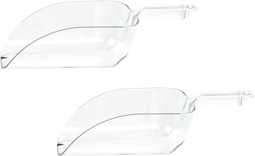 Vista 10 de Soro Essentials - Juego de 2 cucharas de hielo de policarbonato de 6 onzas de color transparente - Cucharas para palas de hielo, cucharas de cocina