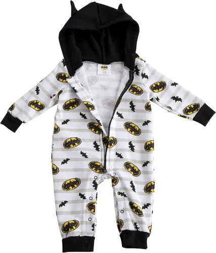 Vista 3 de BATMAN DC Comics - Mameluco con capucha para bebé niño