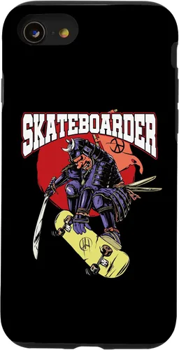 Vista 13 de iPhone 15 Skateboarding I Skater & Skateboard I Samurai Skateboarder Case