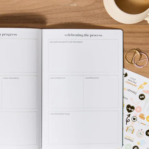 Vista 6 de Agenda de Bienestar Petite Planificador - Florales Llamativos