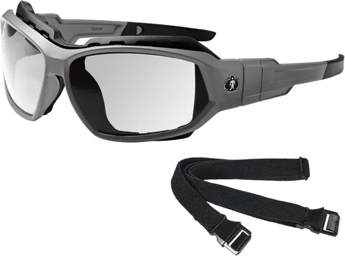 Vista 10 de Ergodyne Skullerz Loki - Juego de gafas de seguridad antiempañantes convertibles, mate