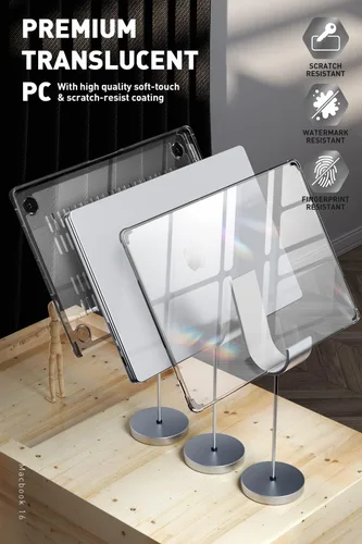 Vista 6 de SUPCASE Funda para MacBook Pro de 14 pulgadas versión 2021-2026 (Unicorn Beetle Clear), M5/M4/M3/M2/M1 Pro/Max Chip [antiarañazos] Funda delgada