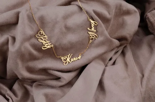 Vista 3 de 925 Sterling Silver Personalized Name Necklace - Multiple Custom Name Necklace Gold - Personalized Jewelry - Handmade Jewelry - Custom Name Necklace