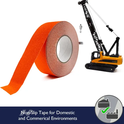 Vista 8 de Heskins LLC Cinta de agarre de seguridad estándar naranja