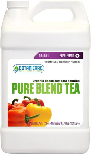 Vista 10 de Botanicare Pure Blend Tea, Nutrientes Suplementarios, 0.5-0.5-1.0, 1 cuarto de galón.