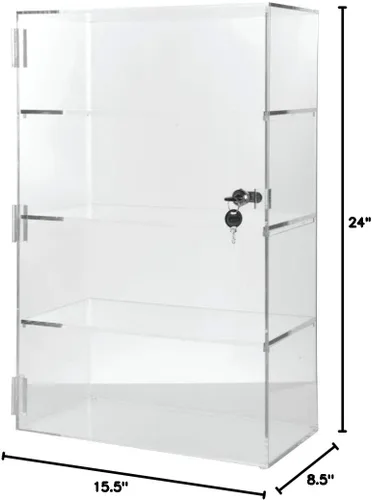 Vista 2 de Vitrina de acrílico vertical 24inch H, 73823