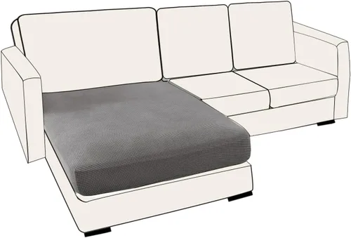 Vista 52 de UNBBRRL Fundas de cojín de asiento para sofá, elásticas, funda de cojín individual para sofá, fundas de cojín para sofá, fundas de héroe protegen