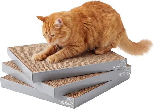 Vista 11 de Kitty City Clip rascador para gatos sobre la puerta – Soporte vertical para rascador para gatos – Protege muebles y puertas – Se adapta a la mayoría
