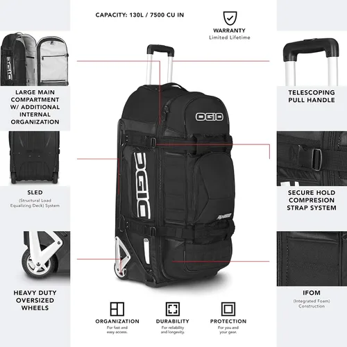 Vista 2 de OGIO Rig 9800 - Bolsa de engranajes (sigiloso), 34 x 16 x 17 pulgadas