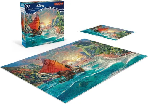 Vista 4 de Ceaco - Thomas Kinkade Disney Dreams - Moana - Rompecabezas de 1000 piezas