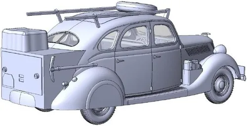 Vista 3 de Roden 818-1/35 - Ford V8-G81A Funkwagen, Maqueta de plástico