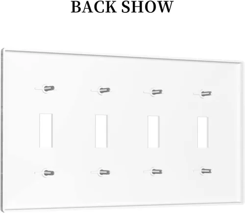 Vista 308 de Placa de Interruptor de Luz Azul de 1 Gang, Placa de Pared Decorativa de Palanca Individual, Cubierta de Placa de Pared de Palanca, Placa Frontal