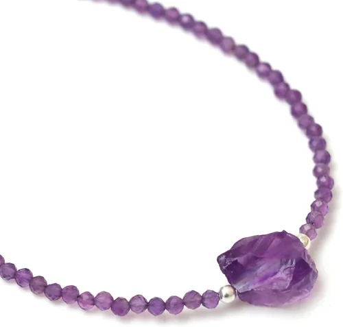 Vista 3 de Pulsera de plata de ley 925 con cuentas completas y ajustables para mujer, pulsera delicada de cuentas de piedras preciosas naturales, regalo