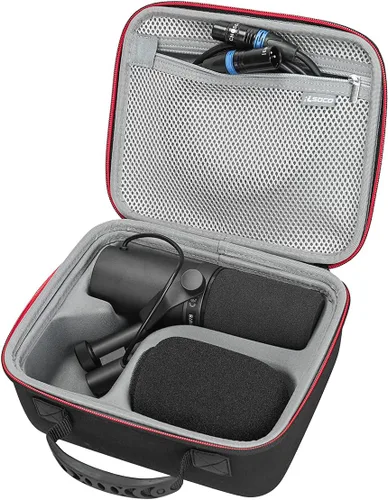 Vista 5 de RLSOCO Funda para micrófono dinámico vocal Shure SM7B/micrófono USB para podcast Shure MV7