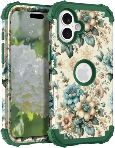 Vista 22 de Hocase Funda para iPhone SE 2022/2020, resistente a prueba de golpes, de plástico duro+goma de silicona, funda protectora híbrida para iPhone SE