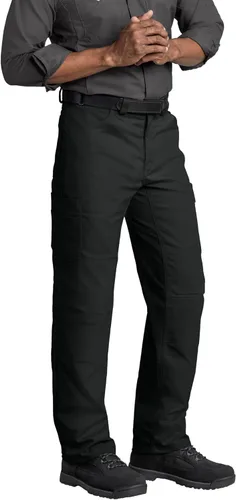 Vista 4 de Red Kap - Pantalones para hombre con rodillas reforzadas y sin arrugas Negro