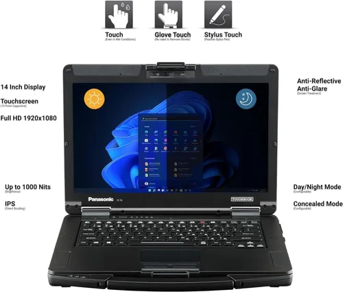 Vista 5 de Panasonic Toughbook FZ-55 MK1 - Portátil resistente, 14 pulgadas i7, 16 GB