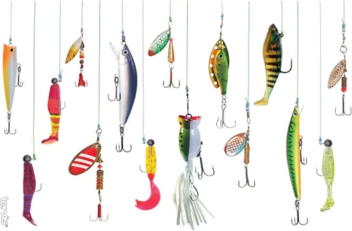 Vista 2 de Tervis Señuelos de pesca hechos en Estados Unidos, vaso aislado de doble pared para viaje mantiene las bebidas frías y calientes, 16 onzas, clásico