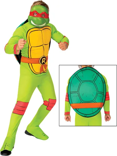 Vista 2 de Rubies - Disfraz de Tortugas Ninja Mutantes Adolescentes: Rafael para niños, talla S