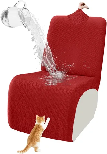 Vista 111 de ALIECOM Fundas 100% impermeables para sofá seccional reclinable, forma de L, elásticas, para esquina, funda para sofá seccional reclinable, lavable