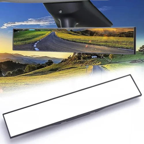 Vista 9 de Espejo retrovisor, espejo de gran angular con clip interior (11 x 3 pulgadas)