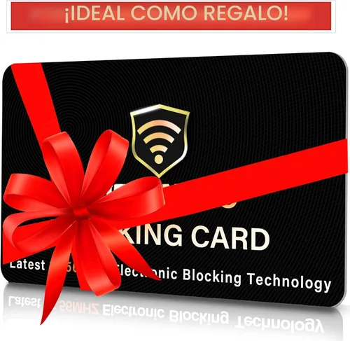 Vista 9 de SaiTech IT Paquete de 2 tarjetas de bloqueo RFID para tarjeta de Protector bloqueador RFID NFC sin contacto, delgado y antirrobo, cabe fácilmente