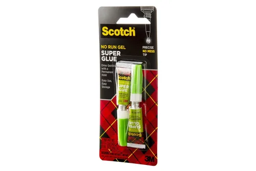 Vista 5 de Scotch Super Glue Gel, 0.07 onzas, paquete de 2, se seca rápidamente con un agarre permanente (AD112)