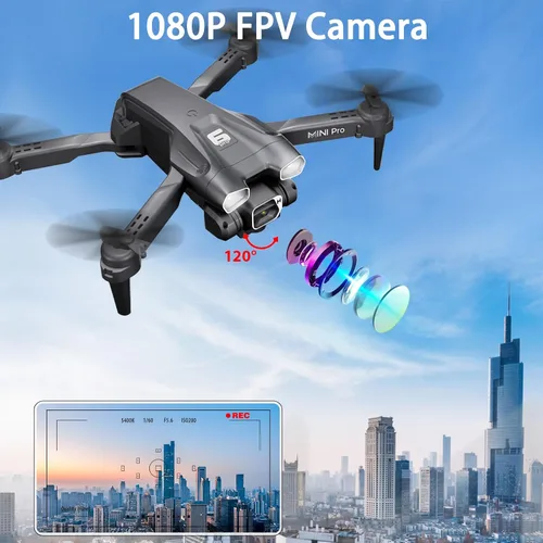 Vista 2 de MOCVOO Drone con cámara para adultos, drones mini FPV HD 1080P para niños principiantes, juguetes plegables de cuadricóptero RC para niños y niñas