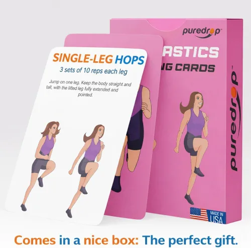 Vista 3 de Tarjetas de ayuda de entrenamiento de gimnasia Puredrop: Excelentes ejercicios de entrenamiento para práctica en solitario. Ejercicios