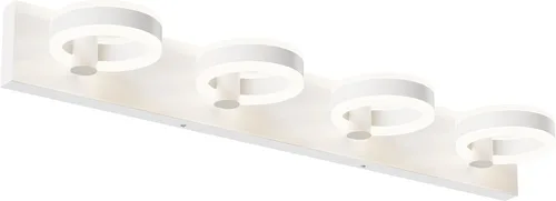 Vista 14 de Lámparas LED de baño, luces negras de tocador de 15 pulgadas, modernos apliques de pared acrílicos de 2 luces, accesorio de iluminación de pared