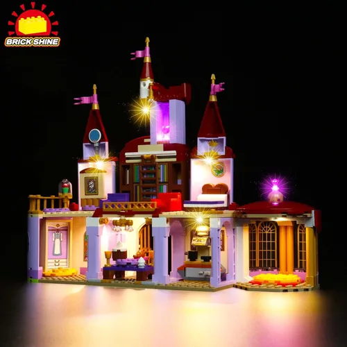Vista 2 de Kit de luces para Belle and The Beast's Castle 43196 (juego de modelos no incluidos) (clásico)