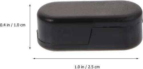Vista 6 de EXCEART Cortinas negras, 25 piezas de conectores de cadena con cuentas de plástico negro, clips de conectores de cable de cadena ciega