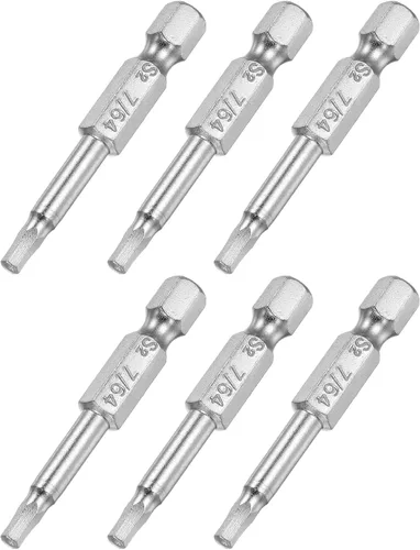 Vista 10 de uxcell Broca de destornillador de cabeza hexagonal magnética de 1/4 pulgadas, vástago hexagonal de 1/4 de pulgada de longitud de 2 pulgadas