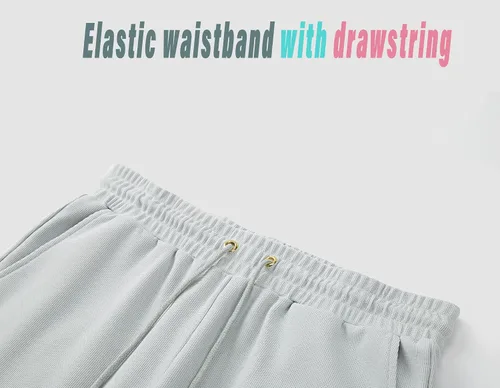Vista 5 de Redqenting Pantalones cortos deportivos casuales para hombre de 8 pulgadas con bolsillos, pantalones cortos deportivos con cordón, pantalones cortos