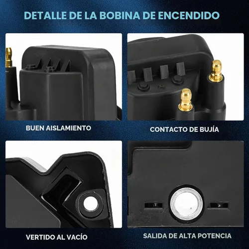 Vista 2 de Juego de 3 bobinas de encendido compatibles con Buick Allure LaCrosse LeSabre Lucerne, Chevy Camaro Impala Lumina, Oldsmobile Intrigue Silhouette