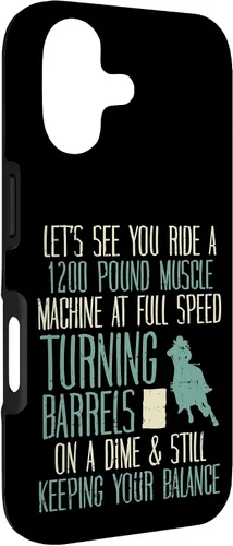 Vista 3 de 1200 Pound Muscle Turning Barrels Racing Rodeo Horse Gift Case for iPhone 17