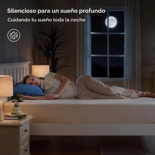 Vista 8 de BEDLORE Protector de colchón de tamaño Queen, funda de colchón impermeable sin ruido con bolsillos elásticos para colchones de 6 a 15 pulgadas, Beige