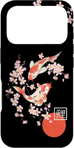 Vista 30 de Cherry Blossom Koi Carp Fish Japanese Sakura Graphic Art Case for iPhone 17