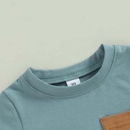 Vista 66 de Conjunto de camiseta de manga corta para bebé niño y niña, camiseta de manga corta, pantalones cortos casuales, ropa para recién nacidos, 6, 12, 18